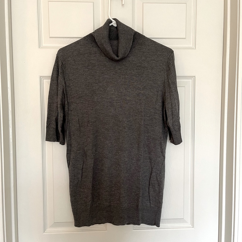 Ann Taylor Short Sleeve Turtleneck Sweater